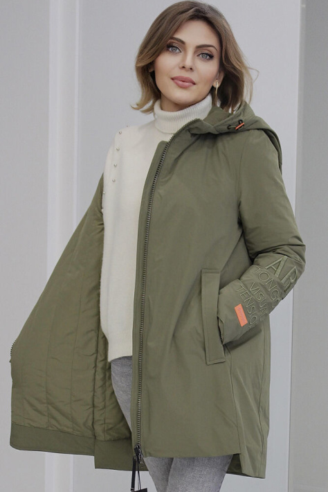 Парка весенняя в расстегнутом виде 7117-12 Парка весенняя стиль casual 7117