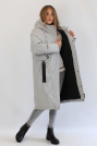 Парка зимняя oversize стеганая светлая Парка зимняя oversize 51061-07-1