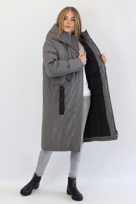 Парка зимняя оливковая с утеплителем внутри Парка зимняя oversize 51061-23-1