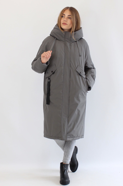 Парка зимняя oversize оливковая Парка зимняя oversize 51061-23-5