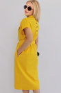 Платье-рубашка охра Ylanni 8036-2
