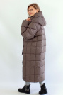 Пуховик женский капучино сзади Пуховик больших размеров 22865-091