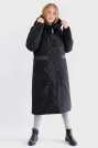 Пуховик черный с капюшоном Пуховик Tongcoi 2933-04-1