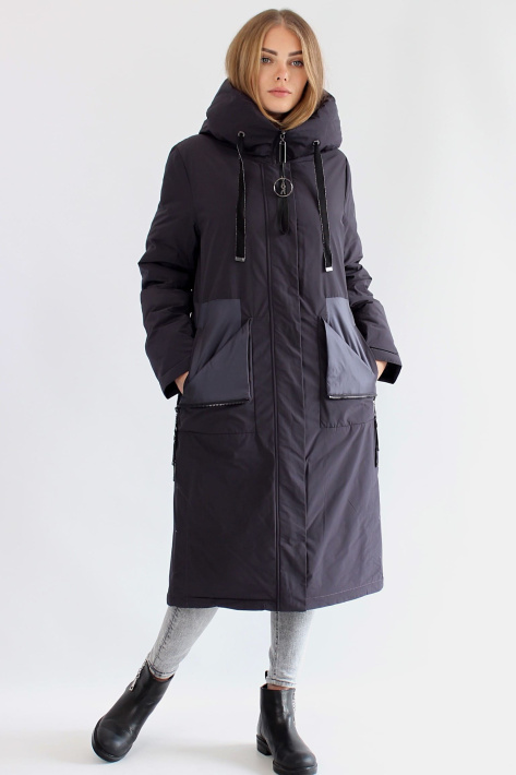 Пуховик цвета черники Пуховик Tongcoi 2933-15-1
