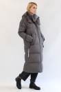 Пуховик женский графит с голубым Пуховик женский 22871-238
