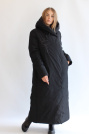 Пуховик для высоких женщин черный Пуховик для высоких 7815-043
