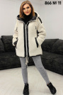 Шуба пуховик двухсторонний белого цвета Шуба пуховик двухсторонний белая 866
