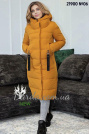 Зимнее пальто с капюшоном Armilise 21900 жёлтое