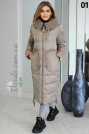 Зимнее пальто с мехом козлика Mishele 20011 фото 7