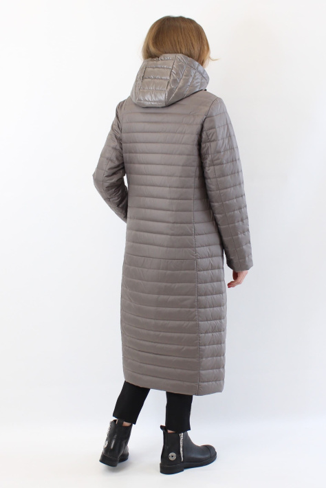 Стеганое плащ-пальто сзади Стеганое плащ-пальто 21739-07