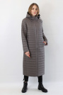 Стеганое плащ-пальто серое Стеганое плащ-пальто 21739-078
