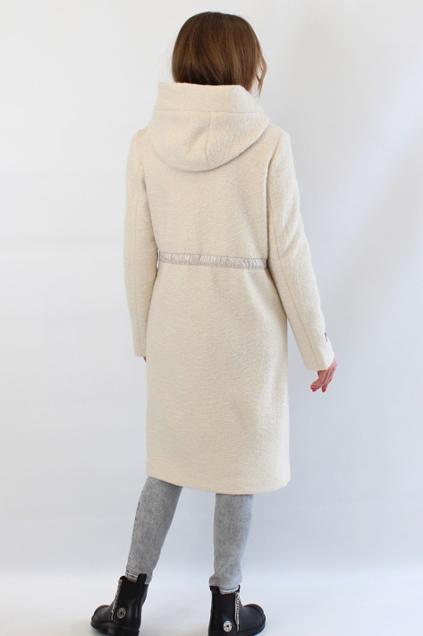 Молодёжное пальто белое 22759-1