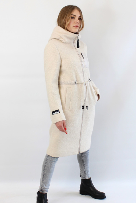 Молодёжное пальто белое 22759-2