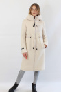 Молодёжное пальто белое из шерсти Молодёжное пальто белое 22759