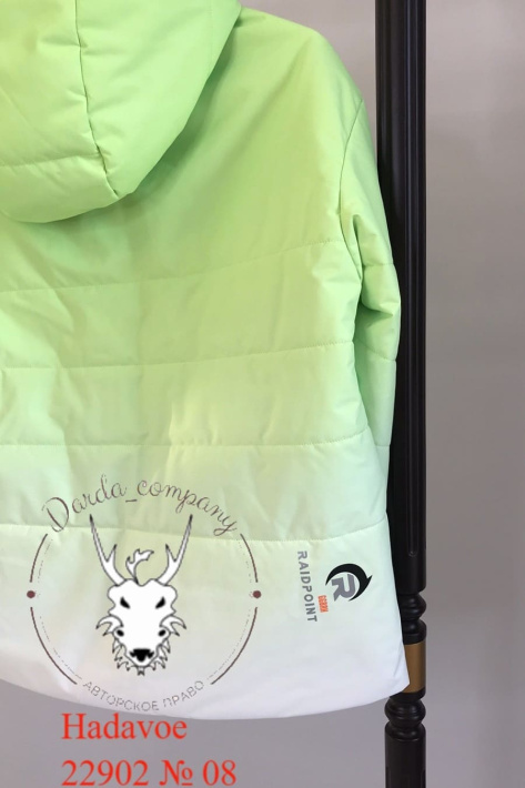 Куртка спорт шик лайм спинка Куртка спорт шик 22902-085