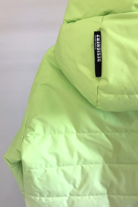 Куртка спорт шик лайм капюшон Куртка спорт шик 22902-087