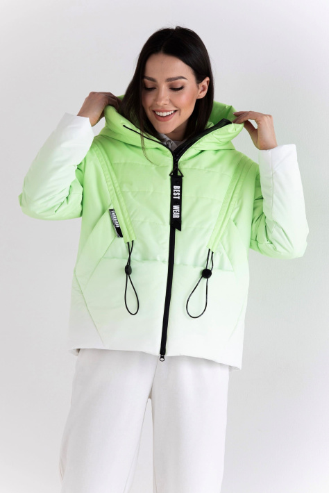 Куртка спорт шик лайм растяжка цвета Куртка спорт шик 22902-3