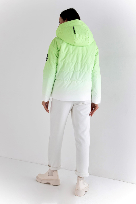 Куртка спорт шик лайм сзади Куртка спорт шик 22902-5
