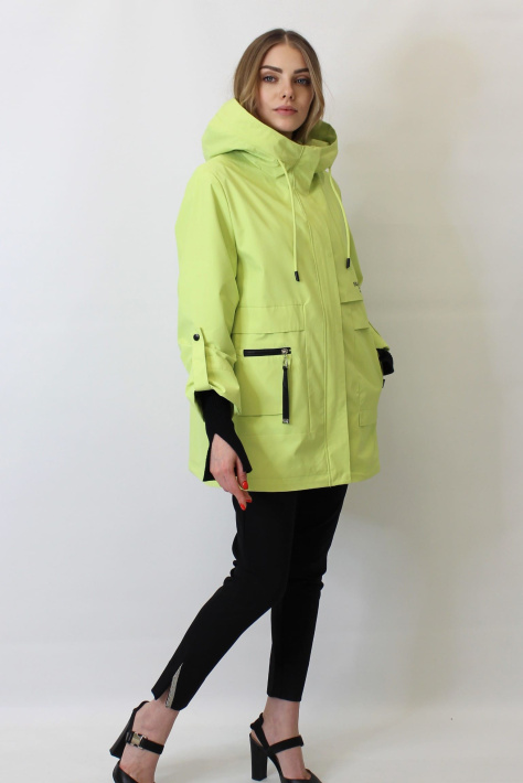 Ветровка цвета лайма Ветровка большого размера 2315-081