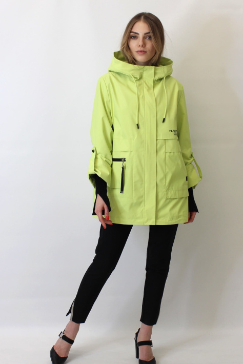 Ветровка женская цвета лайм Ветровка большого размера 2315-08