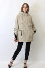 Ветровка большого размера бежевая весенняя Ветровка большого размера бежевая 2315-1