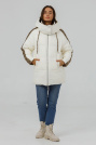 Пуховик двосторнній на дівчині світлий Пуховик двосторнній 23440-01-2