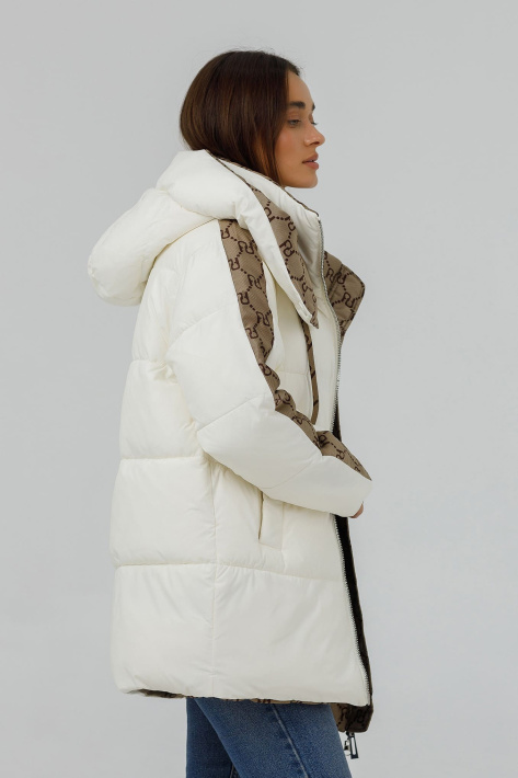 Пуховик двосторнній вершковий Пуховик двосторнній 23440-01-6