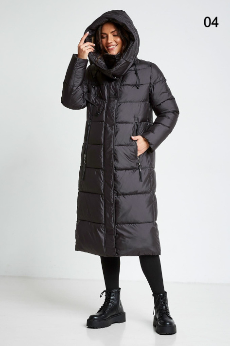 Пуховик чорний з капюшоном Пуховик Fodarlloy 23519-04