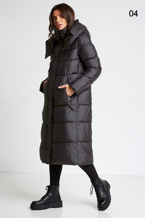 Пуховик чорний збоку Пуховик Fodarlloy 23519-047