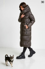 Пуховик жіночий кавовий Пуховик Fodarlloy 23519-30