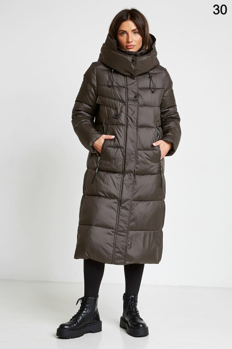 Пуховик кавовий на дівчині Пуховик Fodarlloy 23519-33