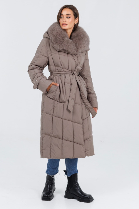 Пуховик з натуральним хутром жіночий Пуховик з натуральним хутром 25310-2