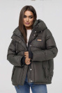 Куртка зимова коротка жіноча зі смужками Adidas Куртка зимова коротка 25347-08