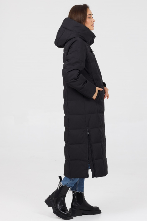 Пуховик батал Пуховик з поясом Plus Size 3242-2