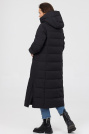 Пуховик довгий вільного крою Пуховик з поясом Plus Size 3242-3
