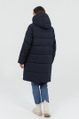 Пуховик спорт шик синій зі спини Пуховик спорт шик 4295-05