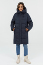 Пуховик спорт шик синій жіночий Пуховик спорт шик 4295-057
