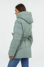 Куртка-пуховик з поясом і капюшоном Куртка-пуховик з поясом 4528-1