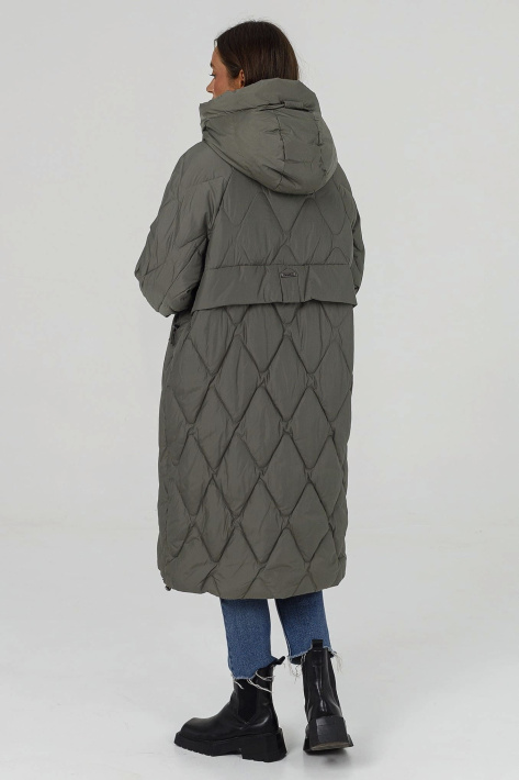 Пуховик жіночий стьобаний Пуховик великих розмірів 508-121