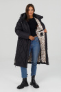 Пуховик жіночий з яскравою підкладкою Пуховик великих розмірів 508-16