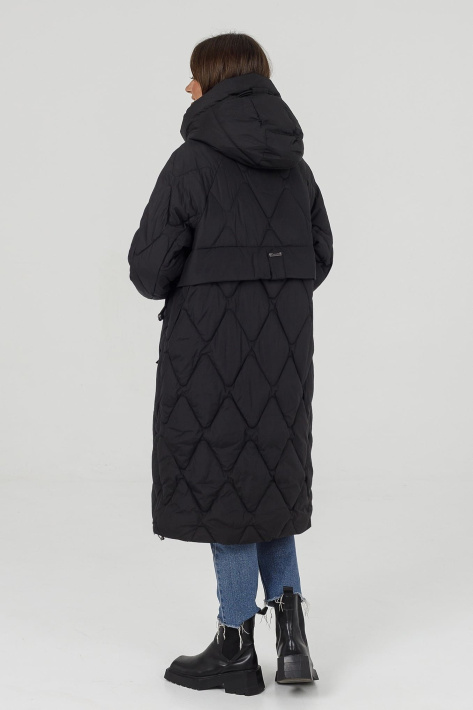 Пуховик жіночий з капюшоном Пуховик великих розмірів 508-17