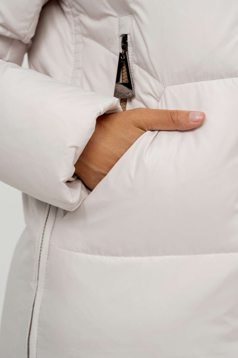 Пуховик-кенгуру з кишенями Пуховик-кенгуру 527-3