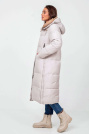 Пуховик-кенгуру жіночий довгий з капюшоном Пуховик-кенгуру 527-5