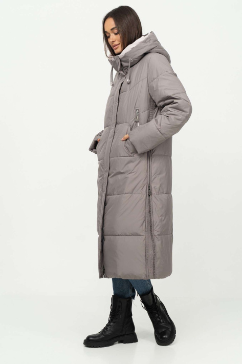 Пуховик-кенгуру жіночийзимовий капучіно кольору Пуховик-кенгуру 527-807