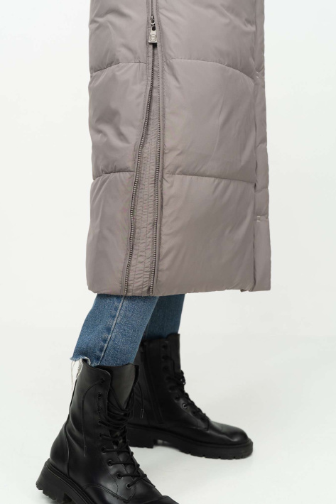 Пуховик-кенгуру жіночий з розпірками бічними Пуховик-кенгуру 527-91