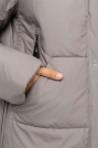 Пуховик-кенгуру з кишенями капучіно Пуховик-кенгуру 527-93