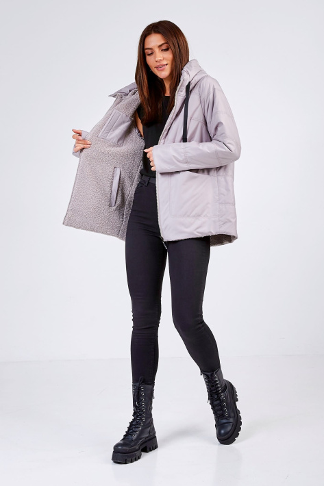 Двостороння куртка великих розмірів Двостороння куртка 536-1