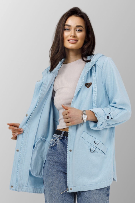 Джинсовая куртка голубого цвета Джинсовая куртка 645-78