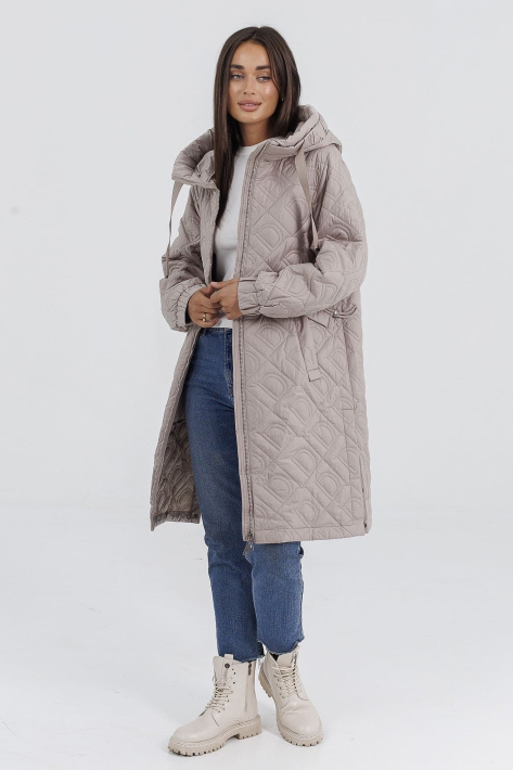 Пальто-реглан на флісі жіноче в коліно Пальто-реглан на флісі 687-15