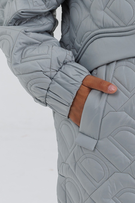 Пальто-реглан на флісі в деталях кишеня Пальто-реглан на флісі 687-2